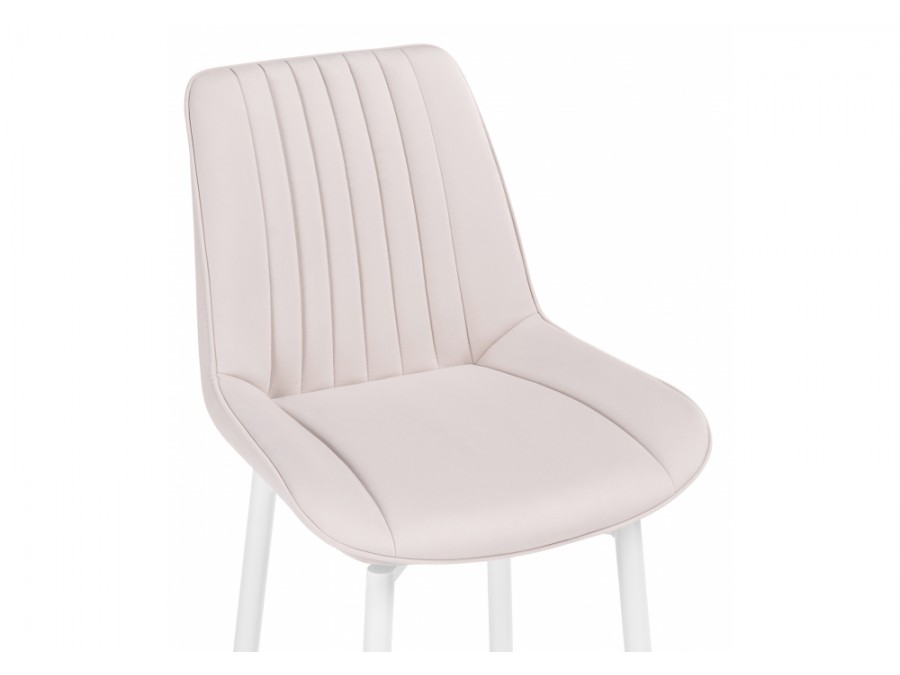 Барный стул Седа К крутящийся молочный / белый