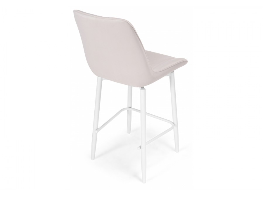 Барный стул Седа К крутящийся молочный / белый