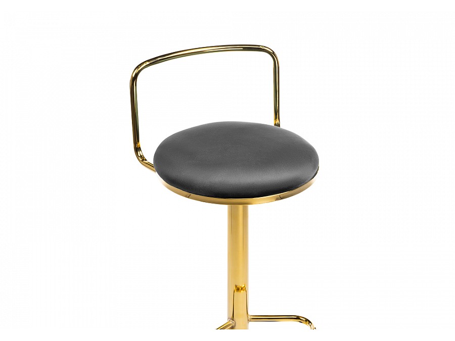 Барный стул Lusia dark gray  / gold
