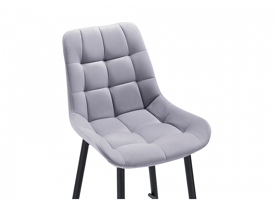Барный стул Алст серо-лиловый / черный