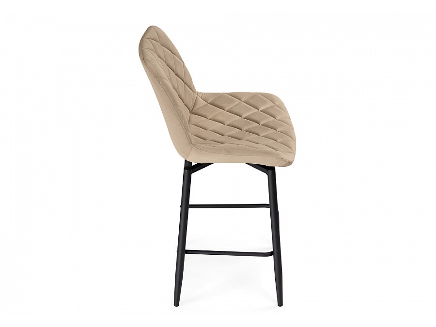 Барный стул Баодин К Б/К крутящийся бежевый / черный