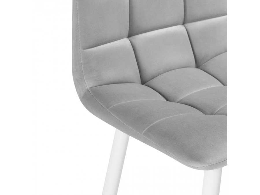 Барный стул Чилли К  светло-серый / белый