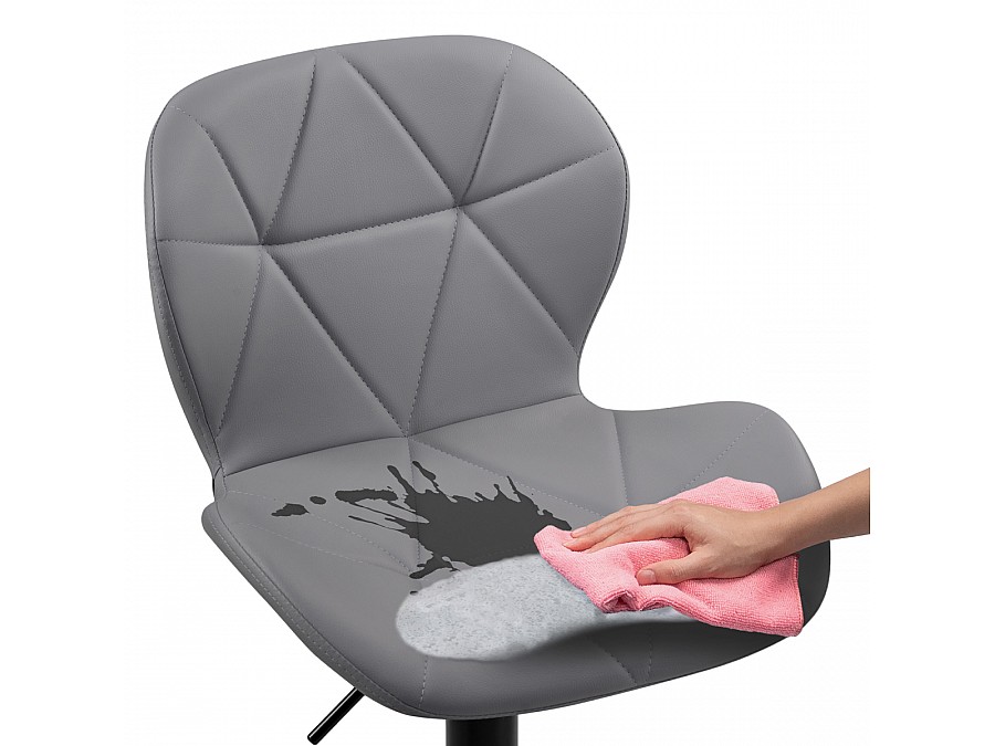 Барный стул Trio light gray / black