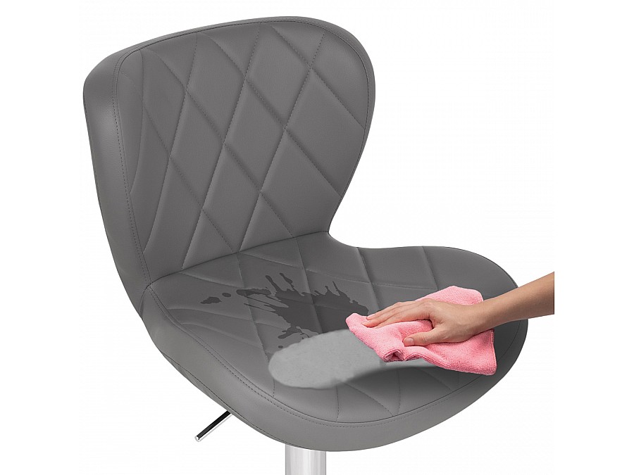 Барный стул Porch gray / chrome