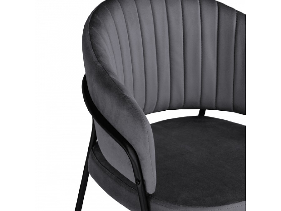 Барный стул Нейл серый / черный