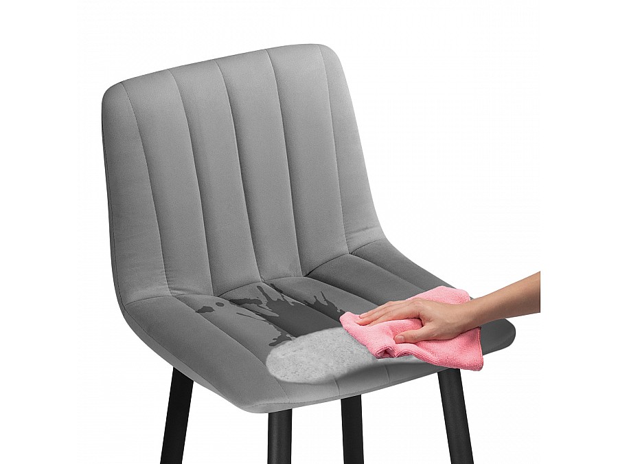 Барный стул Дани темно-серый / черный