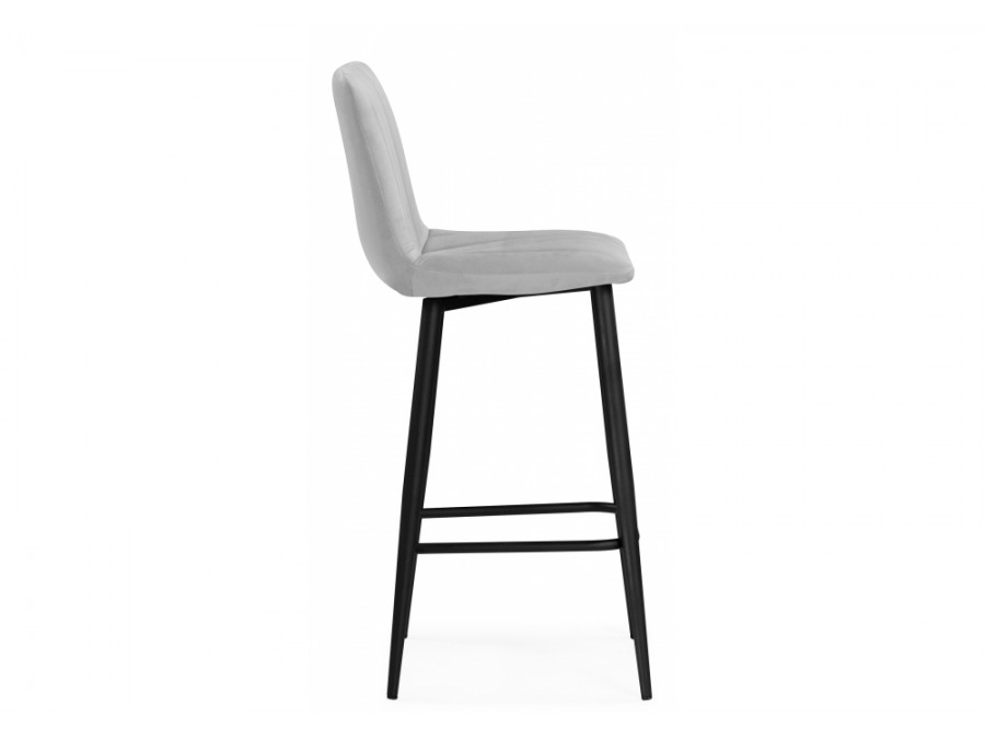 Барный стул Дани светло-серый 52 / черный