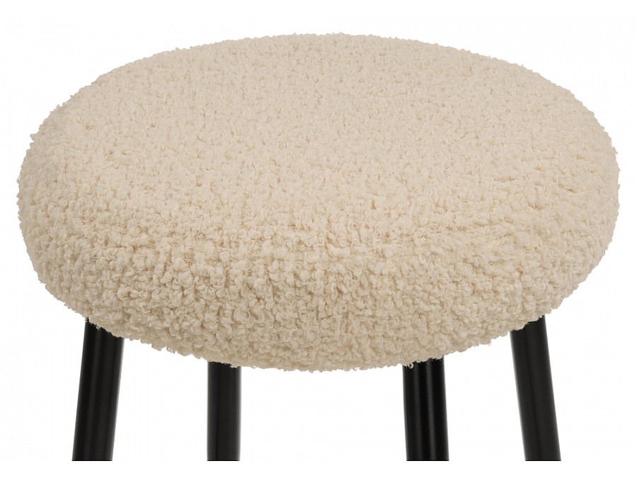 Барный стул Plato white fabric