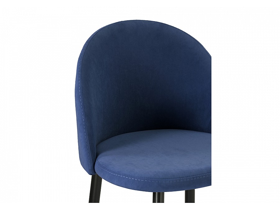 Барный стул Амизуре темно-синий / черный матовый