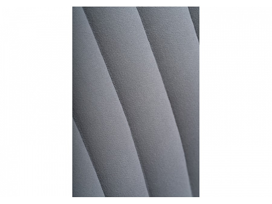 Барный стул Седа велюр светло-серый / черный