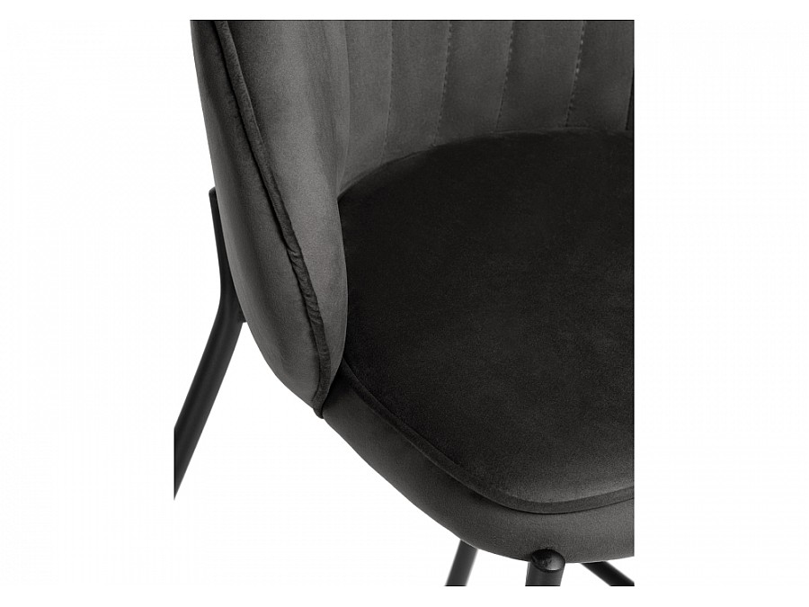 Барный стул Нейл серый / черный