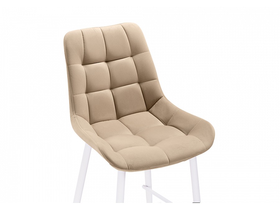 Барный стул Алст бежевый / белый