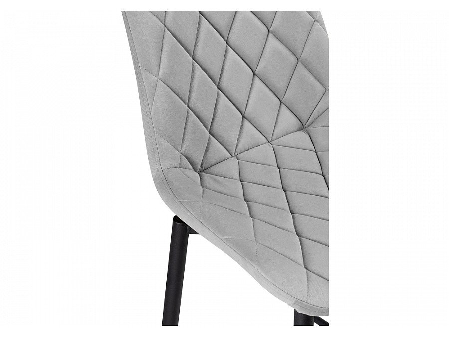 Барный стул Баодин К Б/К крутящийся светло-серый / черный