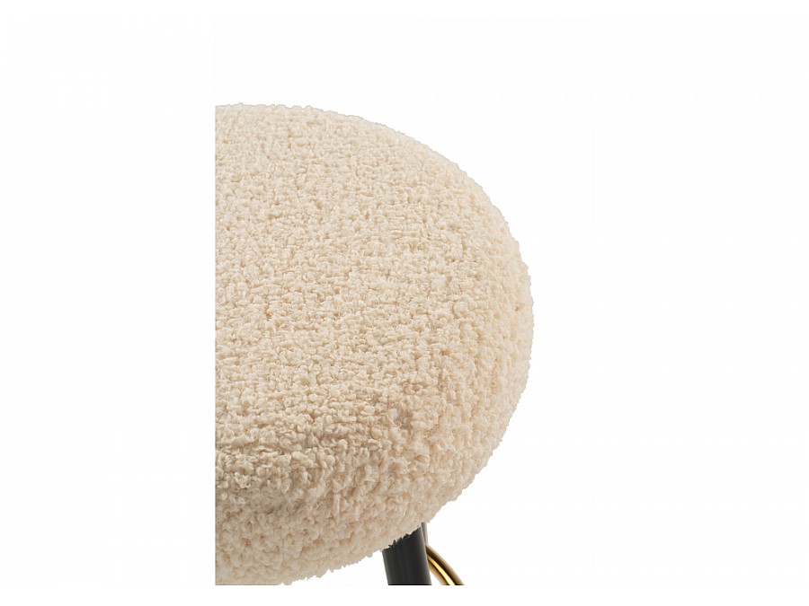 Барный стул Plato white fabric