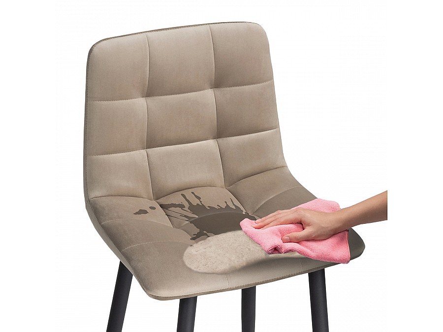 Барный стул Чилли К бежевый / черный