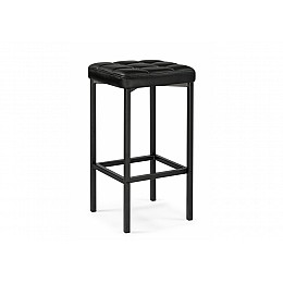 Барный стул Лофт кож.зам. d6 / черный матовый