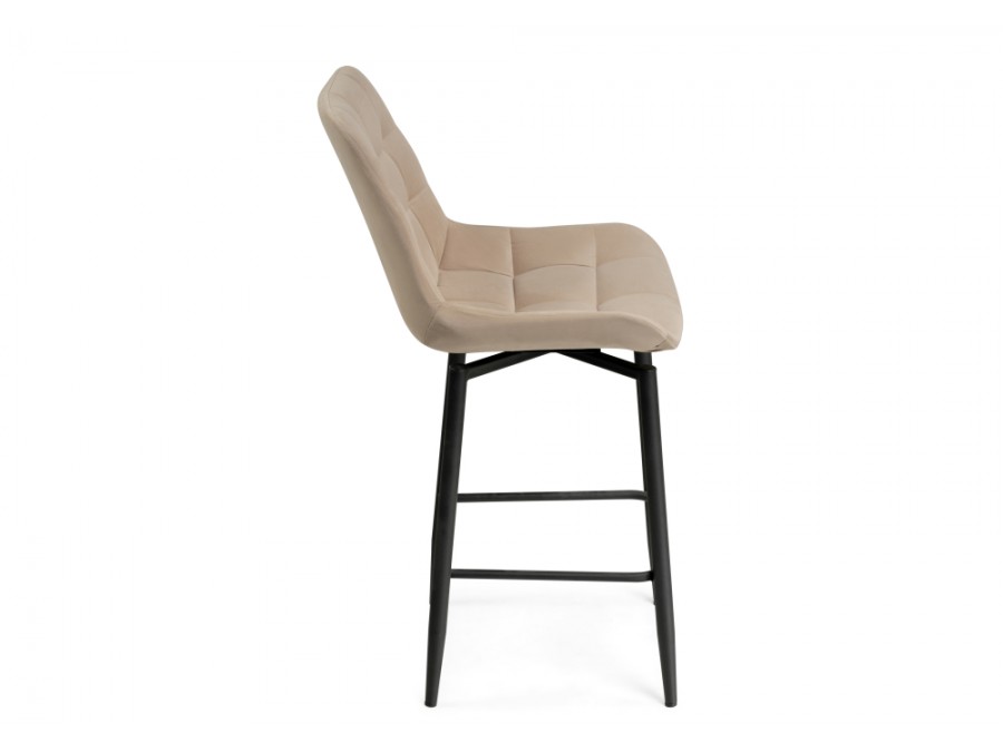 Барный стул Алст К крутящийся бежевый / черный
