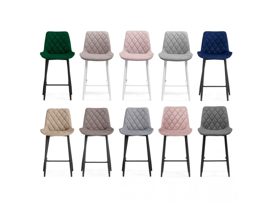 Барный стул Баодин К Б/К розовый / белый