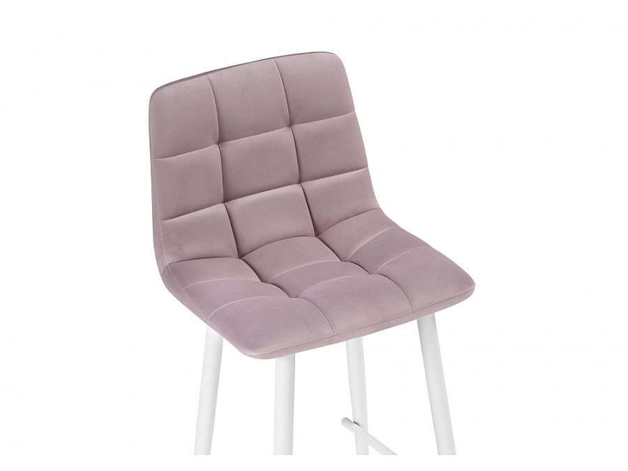 Барный стул Чилли К розовый / белый