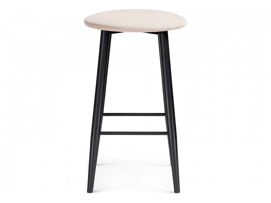 Барный стул Гангток катания айвори / черный матовый