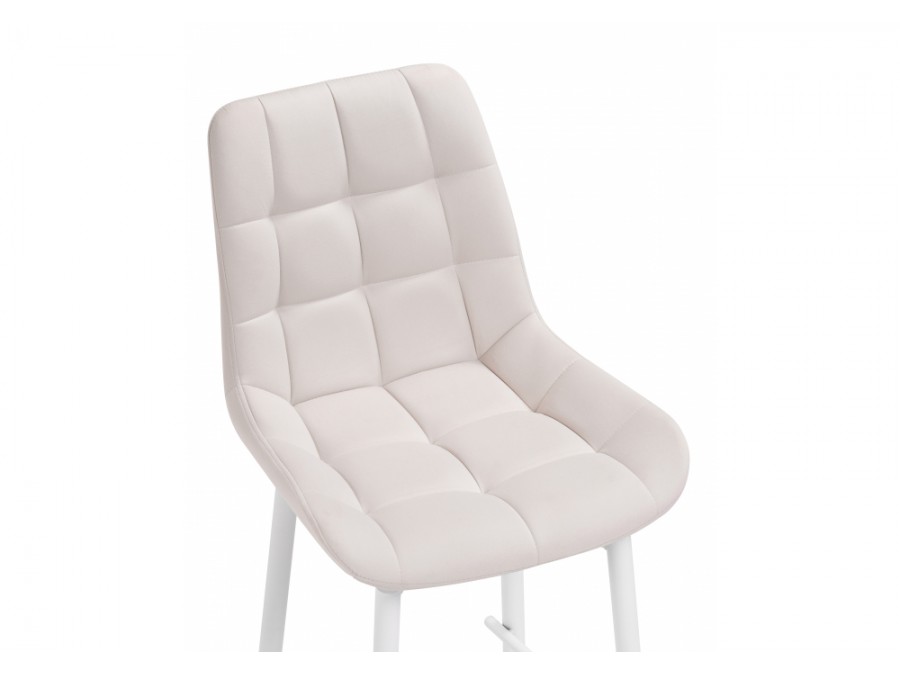 Барный стул Алст К крутящийся молочный / белый