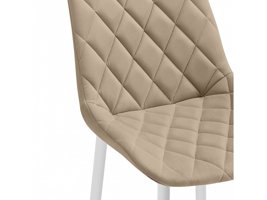 Барный стул Баодин К Б/К бежевый / белый