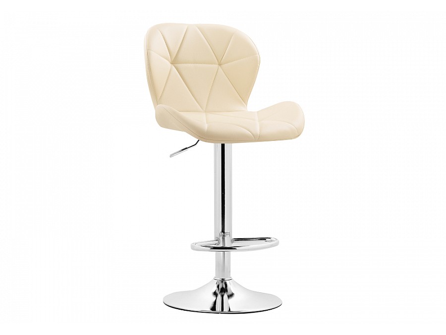 Барный стул Trio beige / chrome