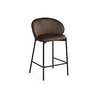 Барный стул Нейл шоколадный / черный