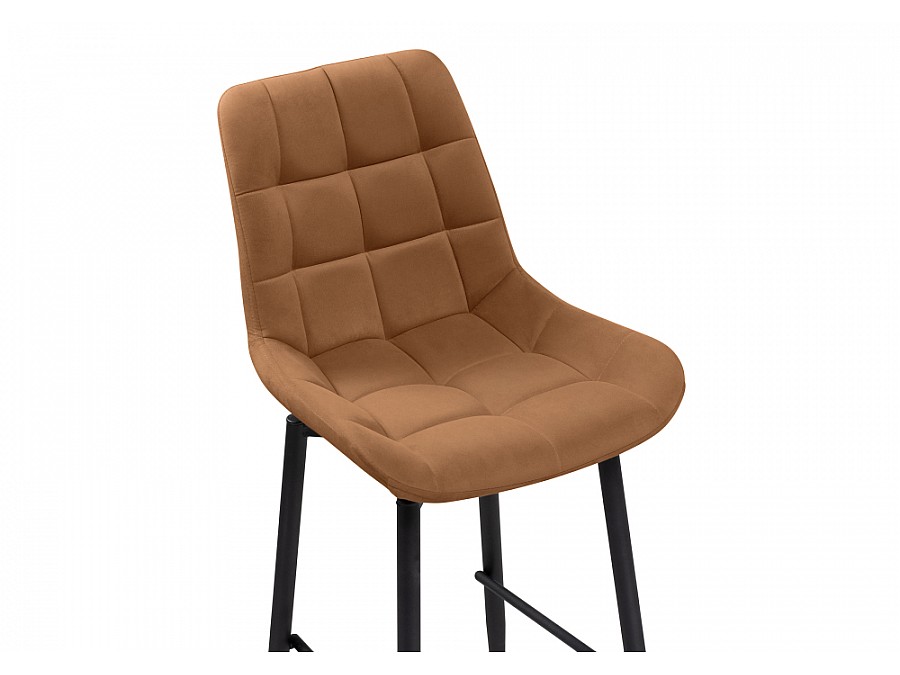 Барный стул Алст К крутящийся кирпичный / черный