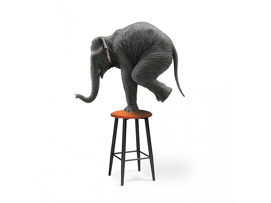 Барный стул Гангток катания флам / черный матовый