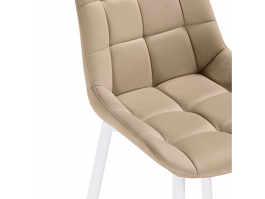 Барный стул Алст бежевый / белый