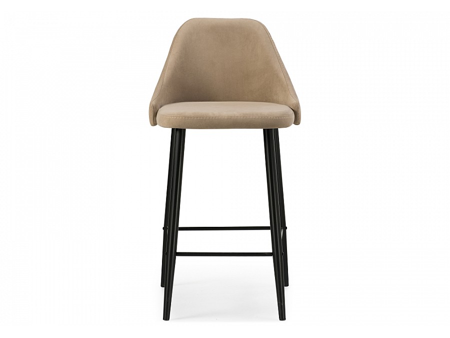 Барный стул Джама бежевый / черный матовый