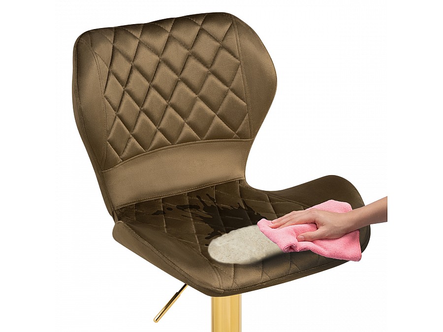 Барный стул Porch cappuccino / gold