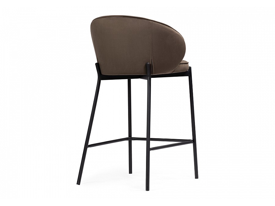 Барный стул Нейл шоколадный / черный