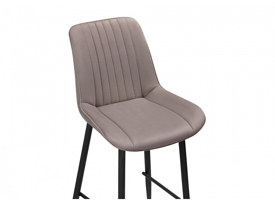 Барный стул Седа велюр латте / черный