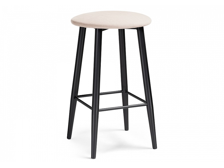 Барный стул Гангток катания айвори / черный матовый