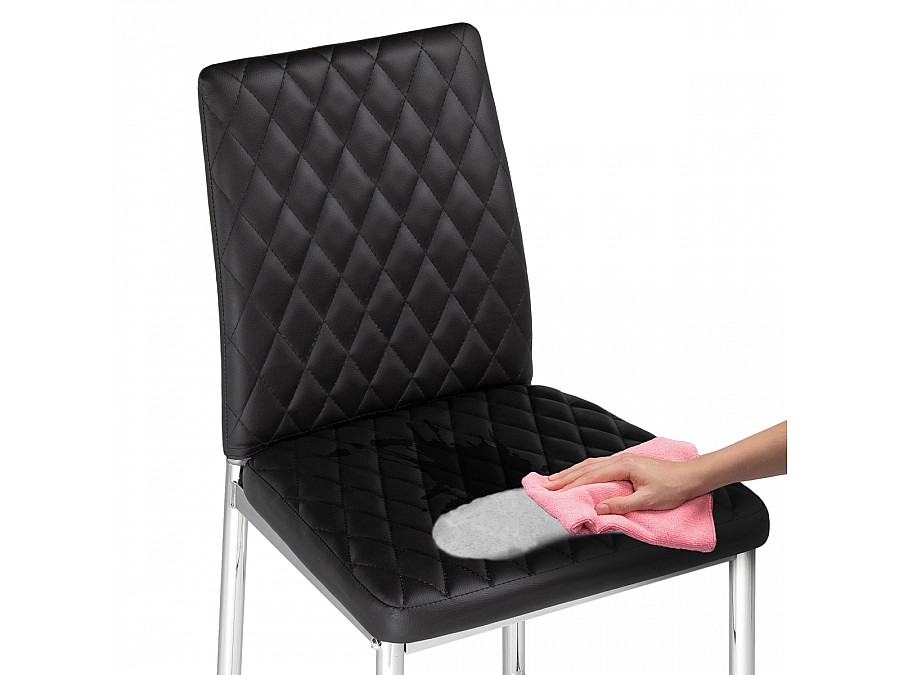 Барный стул Teon black / chrome