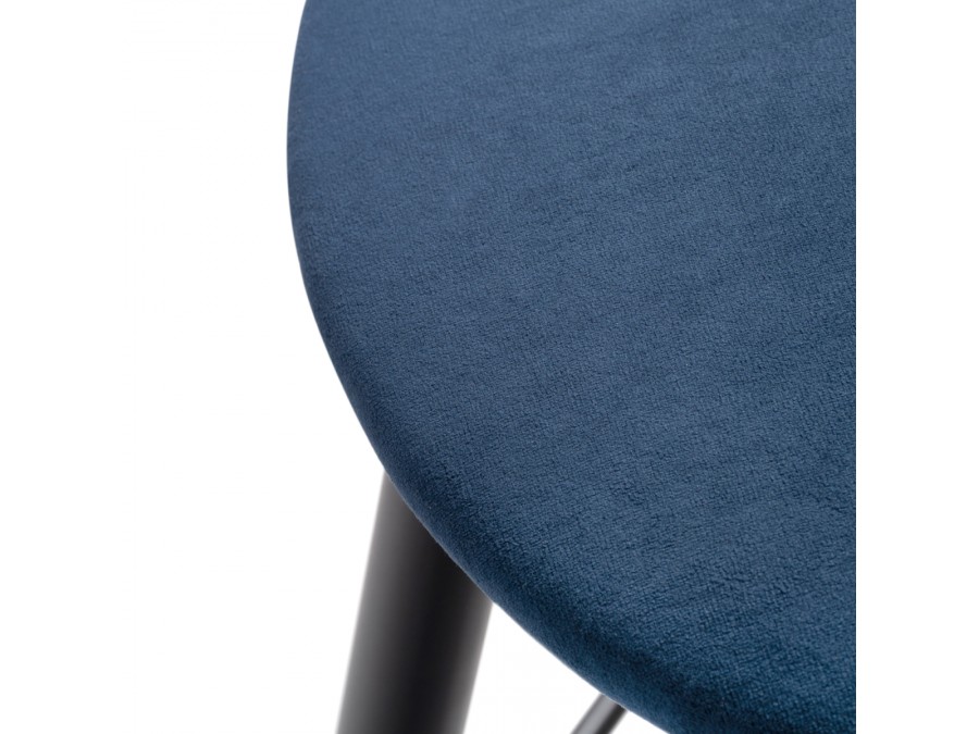 Барный стул Гангток темно-синий / черный матовый