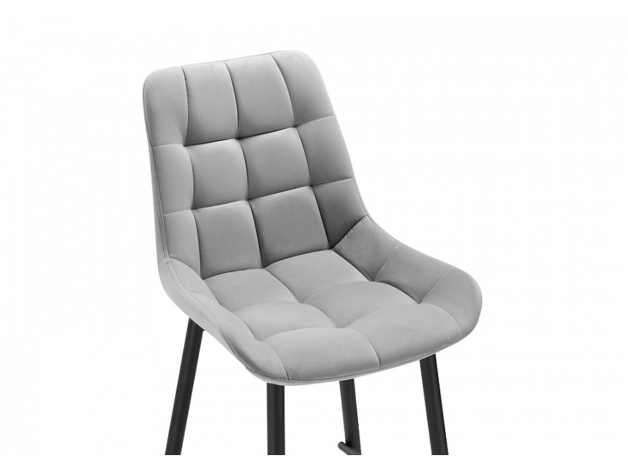 Барный стул Алст светло-серый / черный