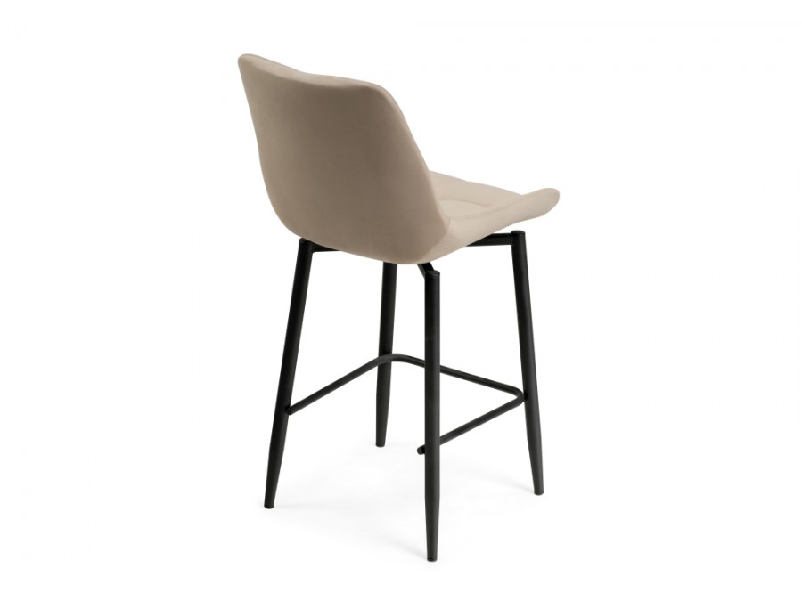 Барный стул Алст К крутящийся бежевый / черный