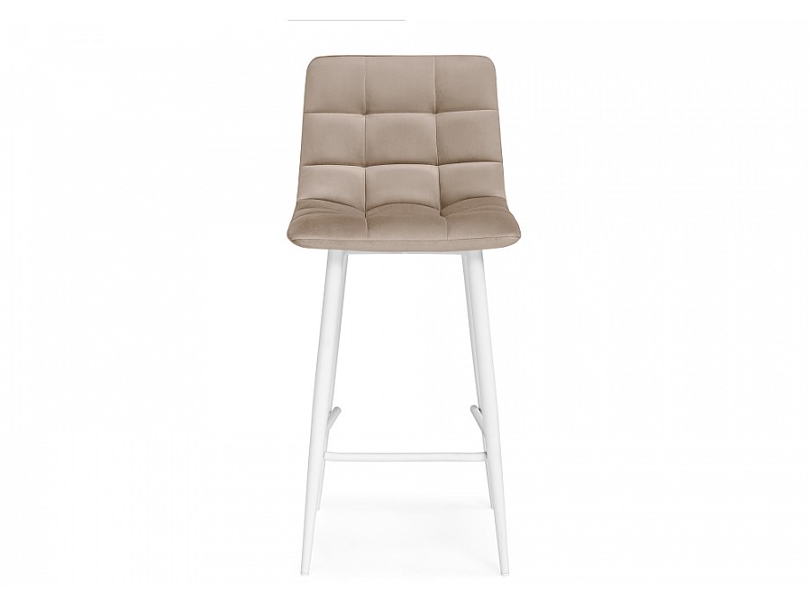 Барный стул Чилли К бежевый / белый
