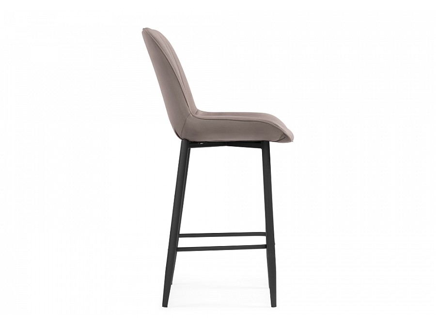 Барный стул Седа велюр латте / черный