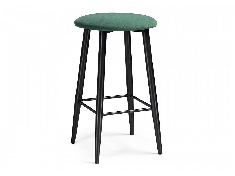 Барный стул Гангток катания изумруд / черный матовый