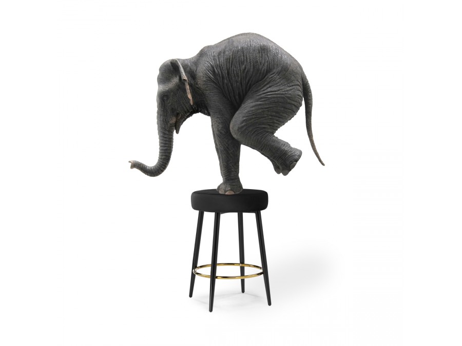 Барный стул Plato black