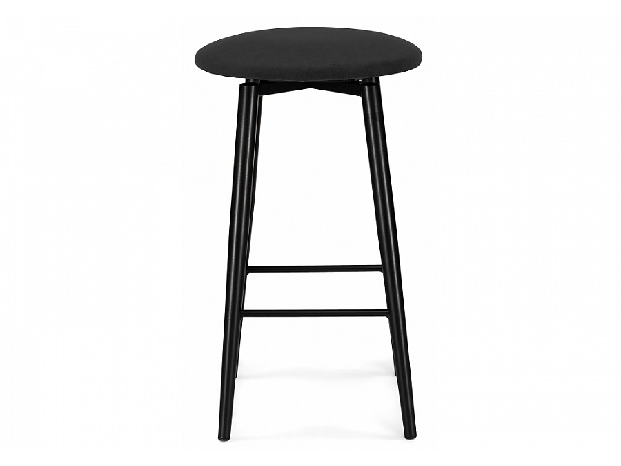 Барный стул Гангток крутящийся катания блэк / черный матовый