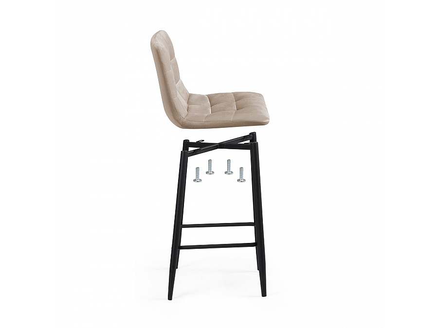 Барный стул Чилли К бежевый / черный
