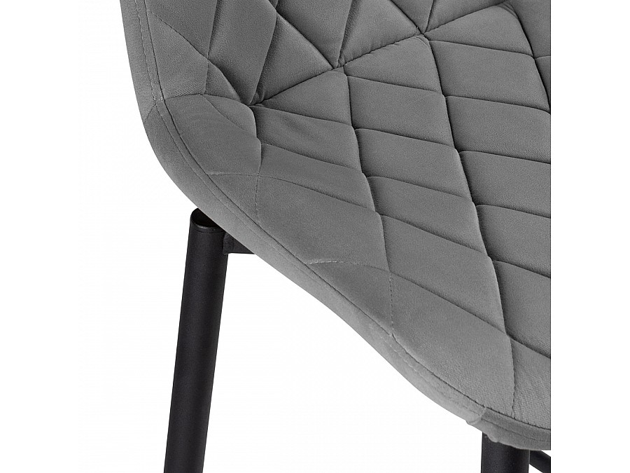 Барный стул Баодин К Б/К крутящийся темно-серый / черный