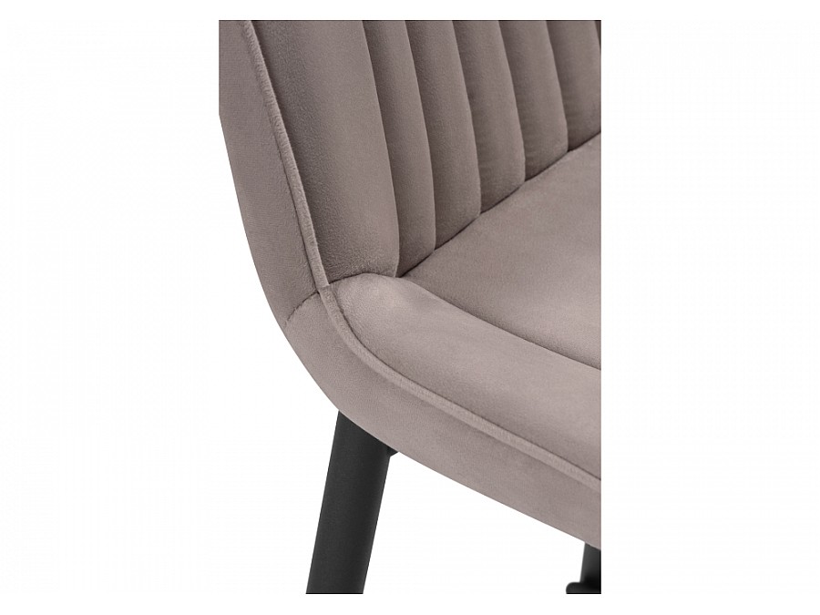 Барный стул Седа велюр латте / черный