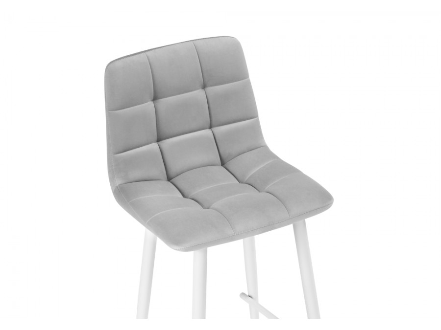 Барный стул Чилли К  светло-серый / белый