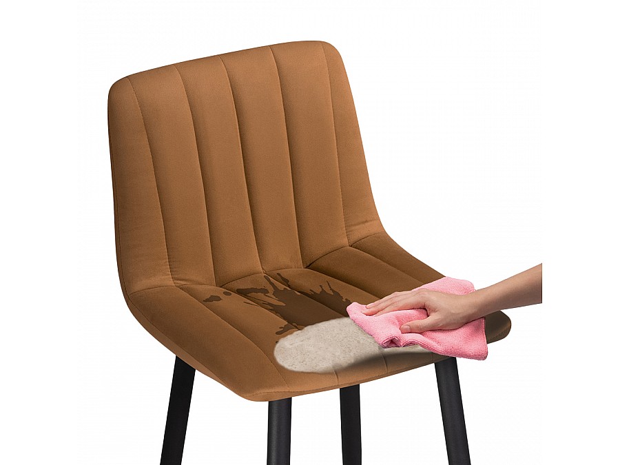 Барный стул Дани кирпичный / черный